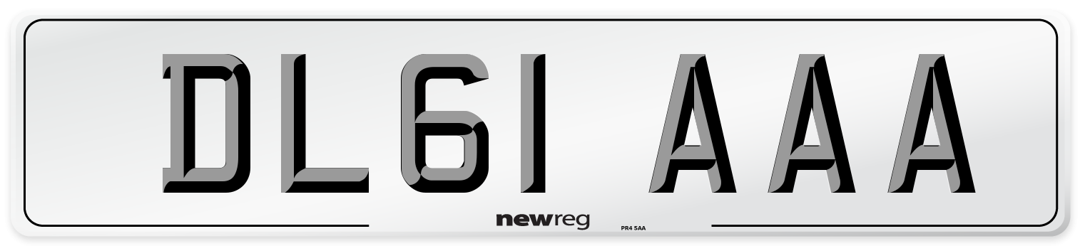 DL61 AAA Number Plate from New Reg
